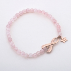 Breast Cancer Awareness Rose Gold Bracelet