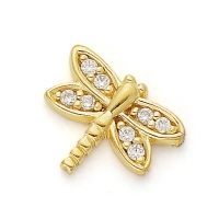 GOLD / CZ DRAGONFLY
