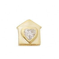 GOLD / CZ HOME IS WHERE THE HEART IS