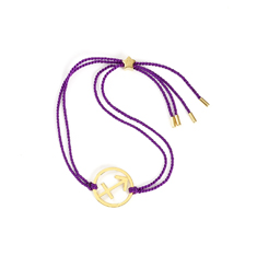 Sagittarius Zodiac Gold-amethyst cord