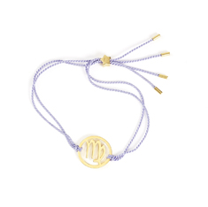 Virgo Zodiac Gold-lilac cord
