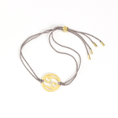 Cancer Zodiac Gold-silver cord