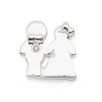 SILVER / CZ BRIDE & GROOM