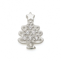 SILVER / CZ CHRISTMAS TREE