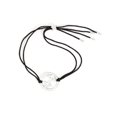 Sagittarius Zodiac Silver-black cord